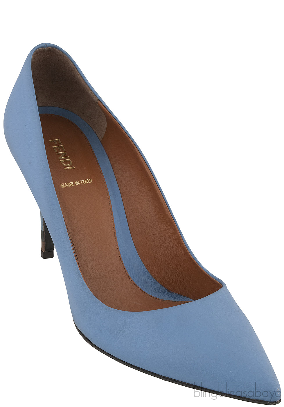 Blue Grey Pointed Heels
