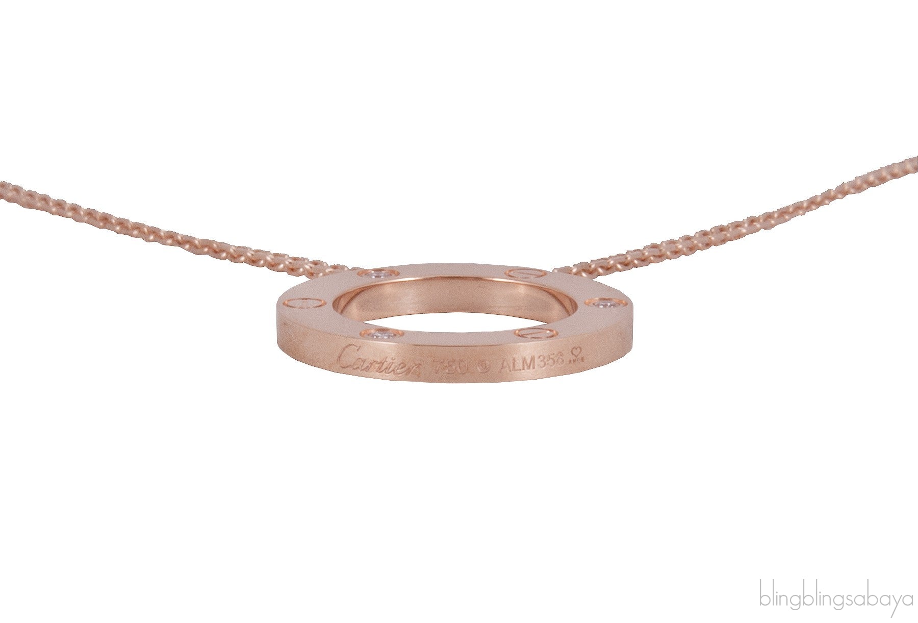 Love Diamond Rose Gold Necklace