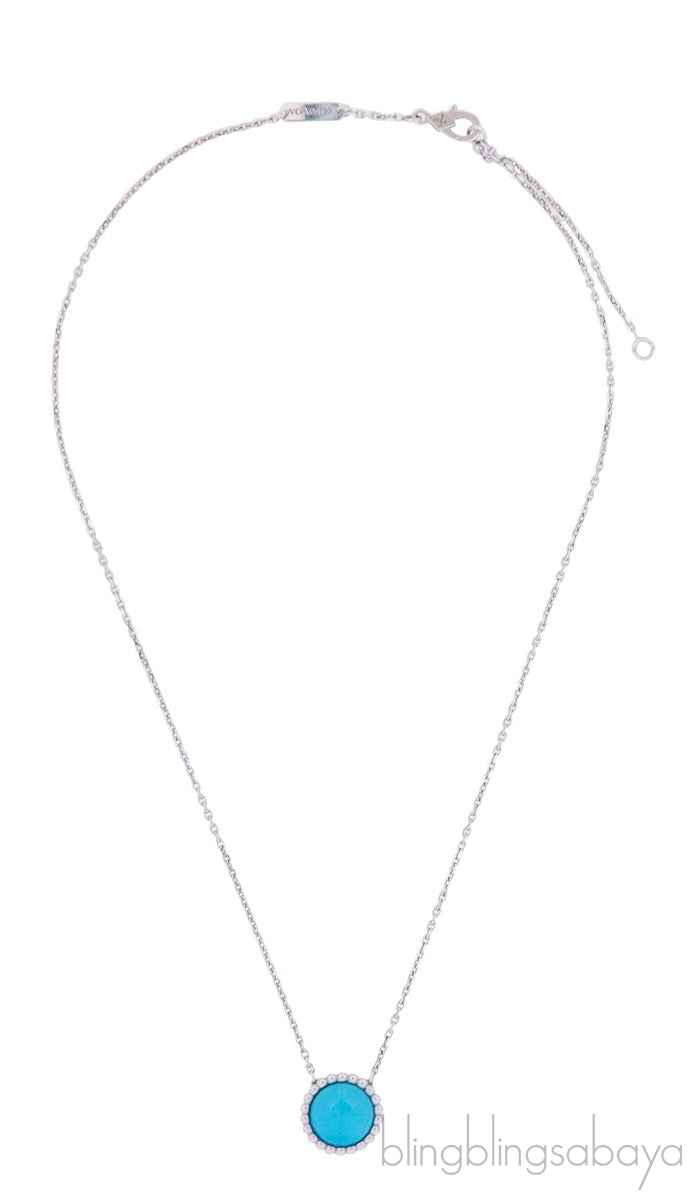 Turquoise Perlée Couleurs Pendant