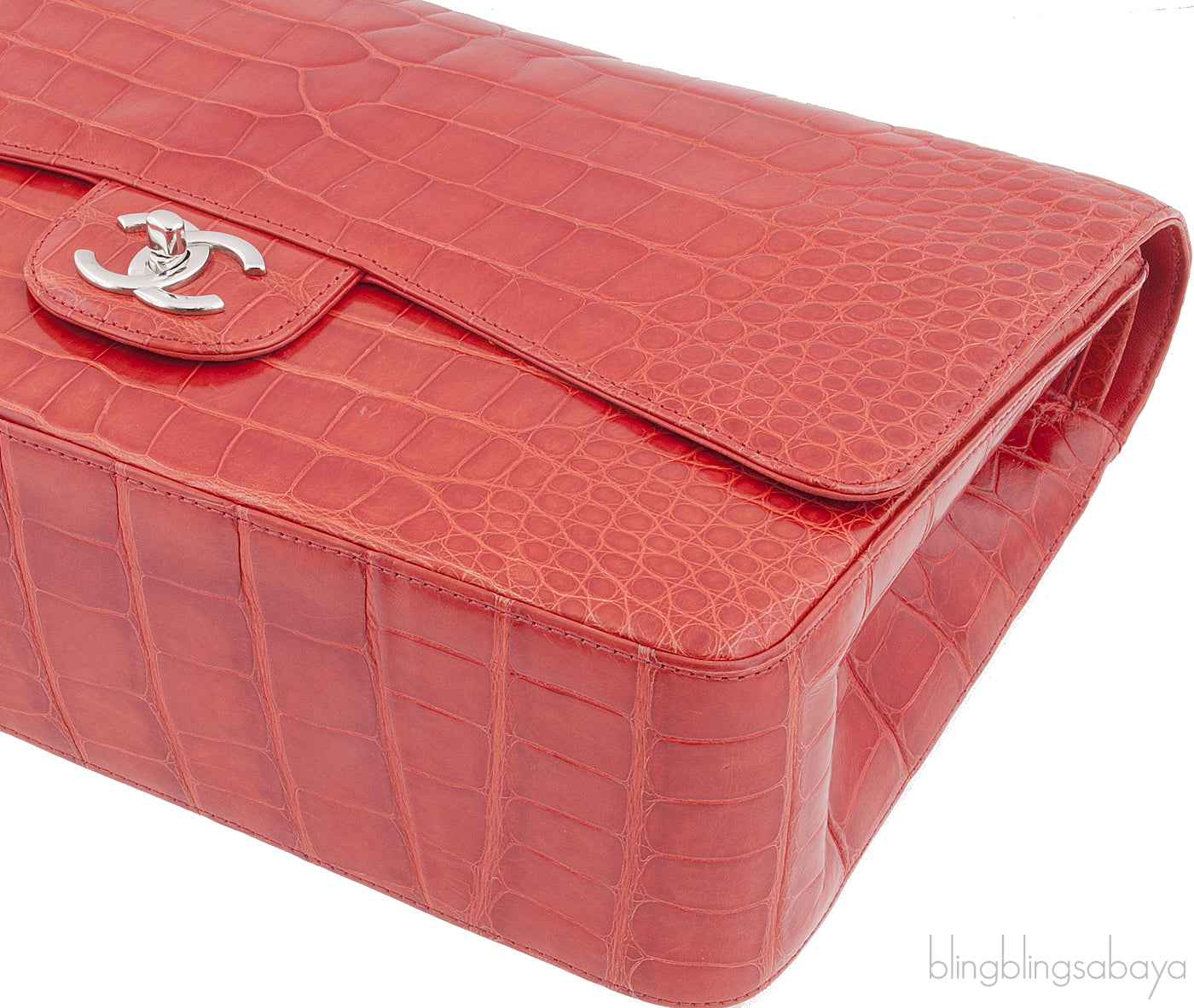 Classic Maxi Brick Croc Flap Bag