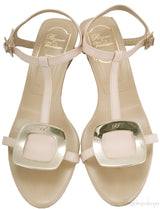 Boucle Nude Leather Sandals*
