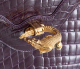 Signature Amethyst Crocodile Bag