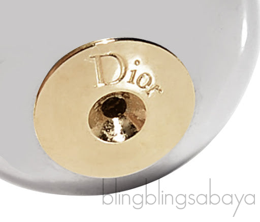 Mise en Dior Silver Gold Tribal Earrings