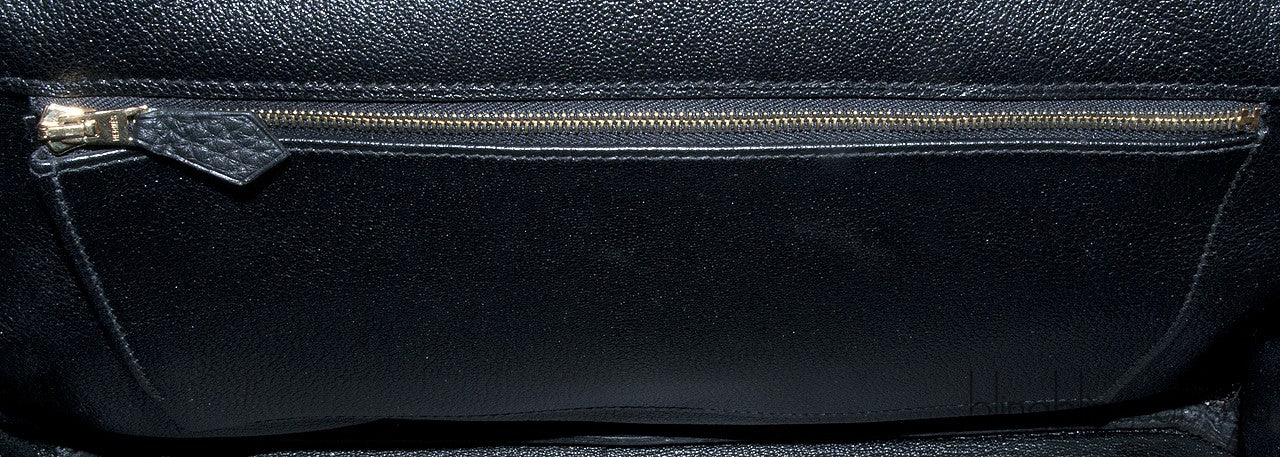 Birkin 35 Black Taurillon Clem GHW
