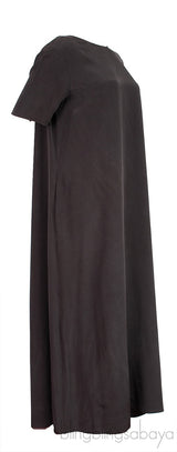 Dark Grey Plain Maxi Dress