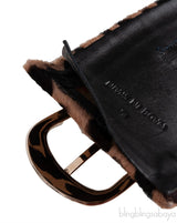 Leopard Print Pony Hair Wide Belt