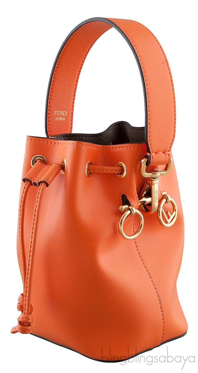 Mon Tresor Mini Bucket Orange Bag