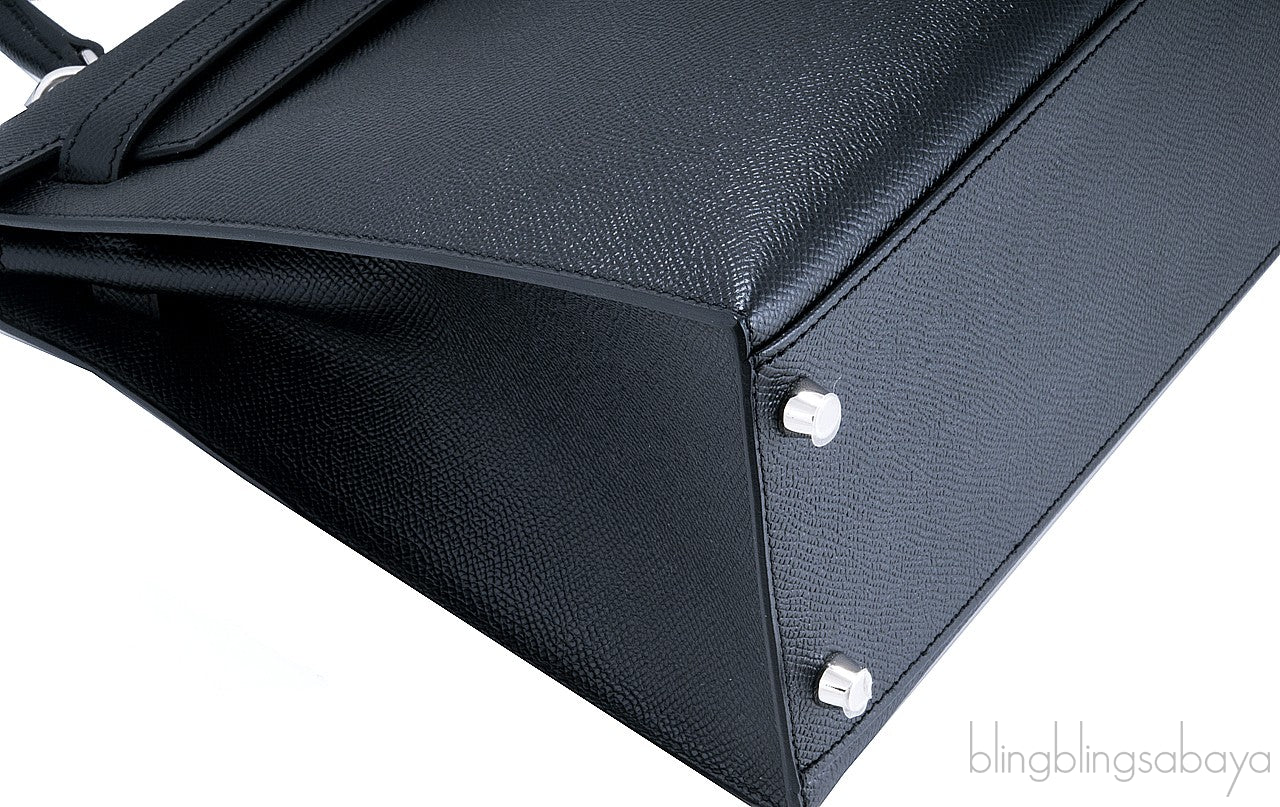 Kelly 32 Black Sellier Epsom
