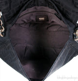 Fendi Zucca Mia Buckle Shoulder Bag
