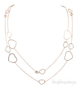 Happy Diamond Rose Heart Necklace