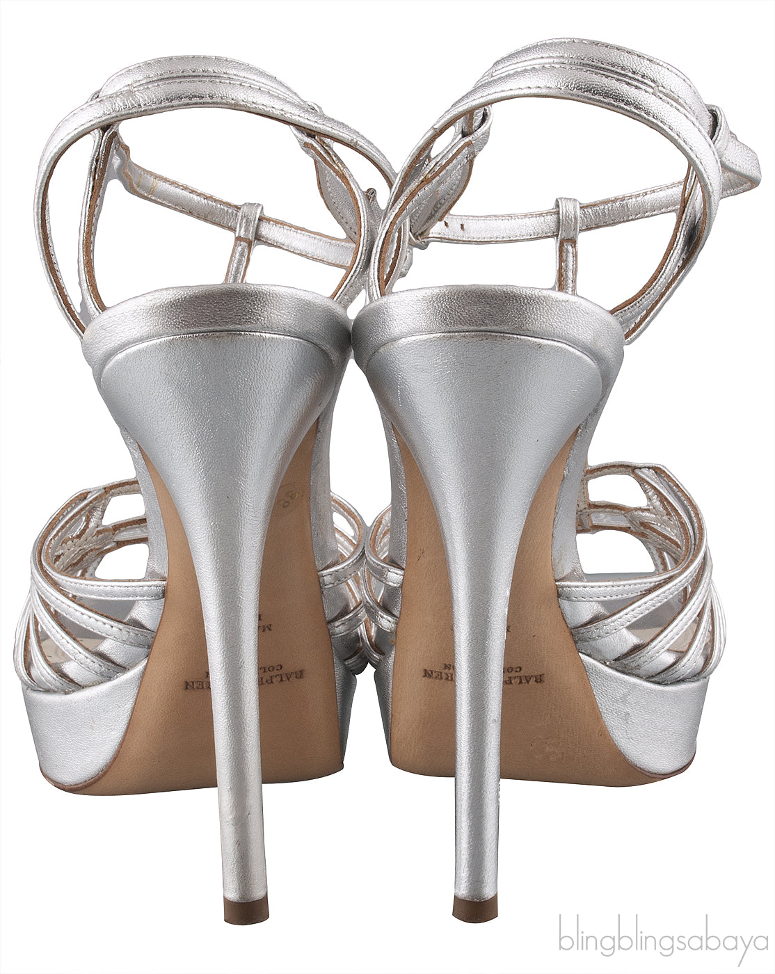 Silver Strappy Sandals