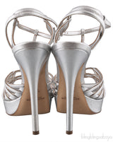 Silver Strappy Sandals