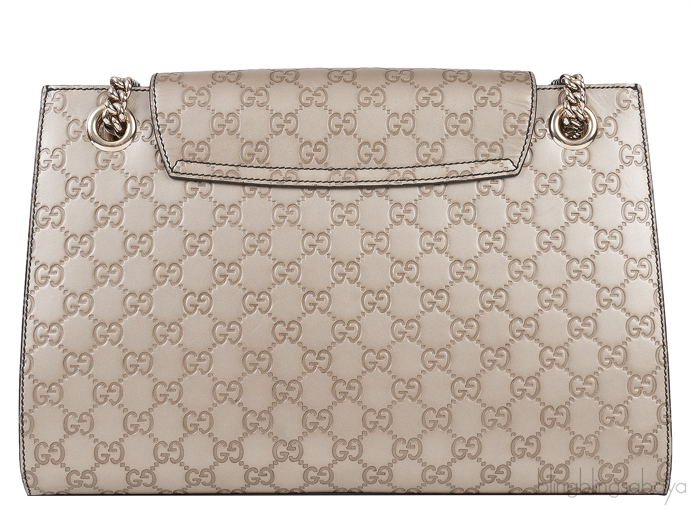 Emily Light Gold Guccissima Shoulder Bag