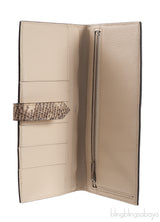 Bi-color Bearn Vanille Crocodile Ombre Lizard Wallet