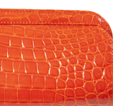 KWANPEN KP Homage Orange Trace Crocodile Long Clutch