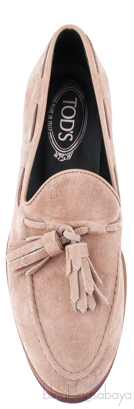 Brown Suede Tassel Loafer