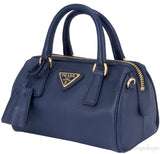 Navy Blue Mini Top Handle Bag
