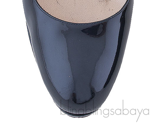 Midnight Blue Patent Leather Heels