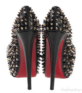 Black Spike Platform Heels