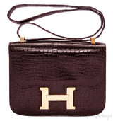 Constance Vintage Brown Croco