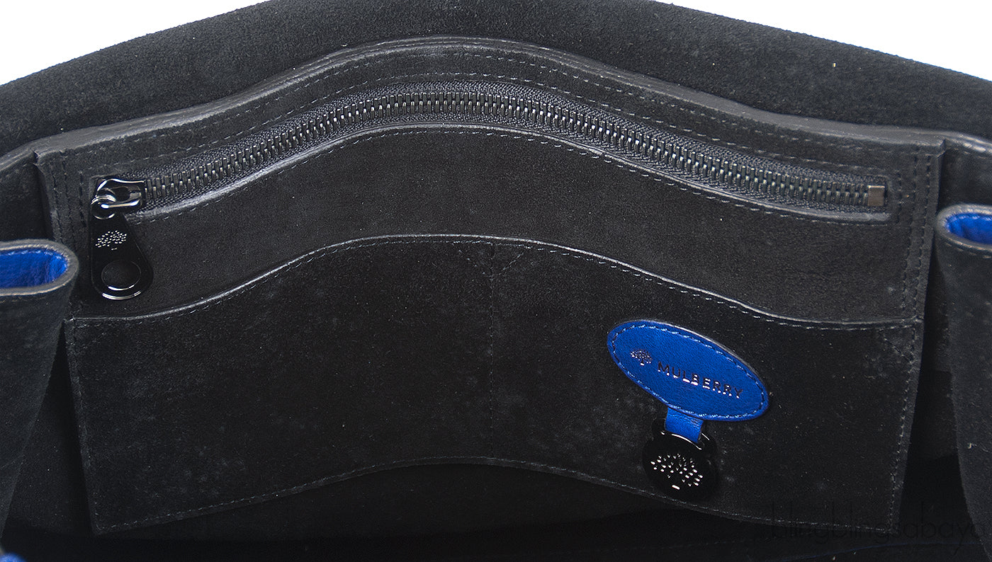 Mulberry Bayswater Blue Top Handle Bag