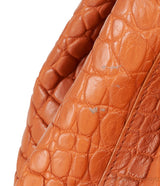 Bottega Veneta The Pouch Camel Croc Clutch