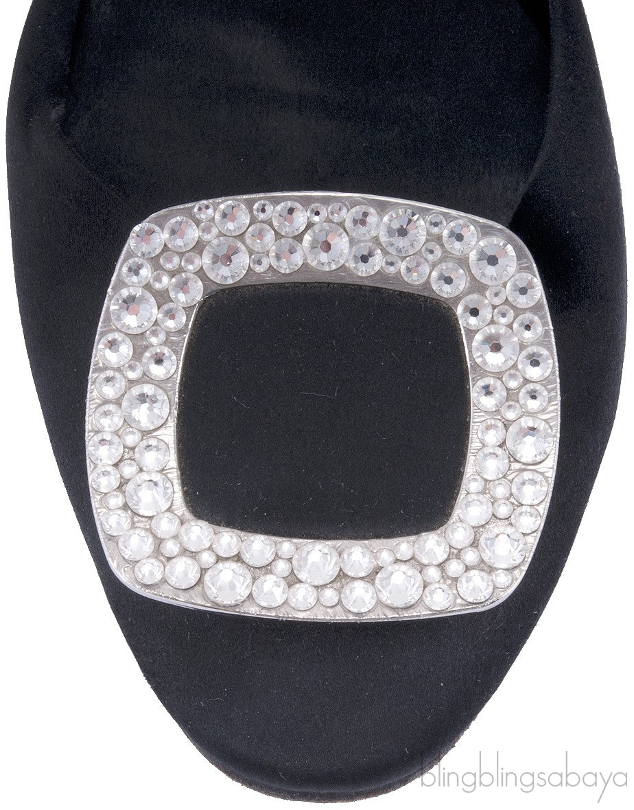 10 MM Satin Swarovski Flats