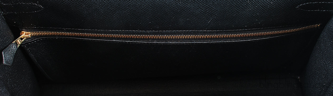 Kelly 35 Black Epsom Sellier GHW