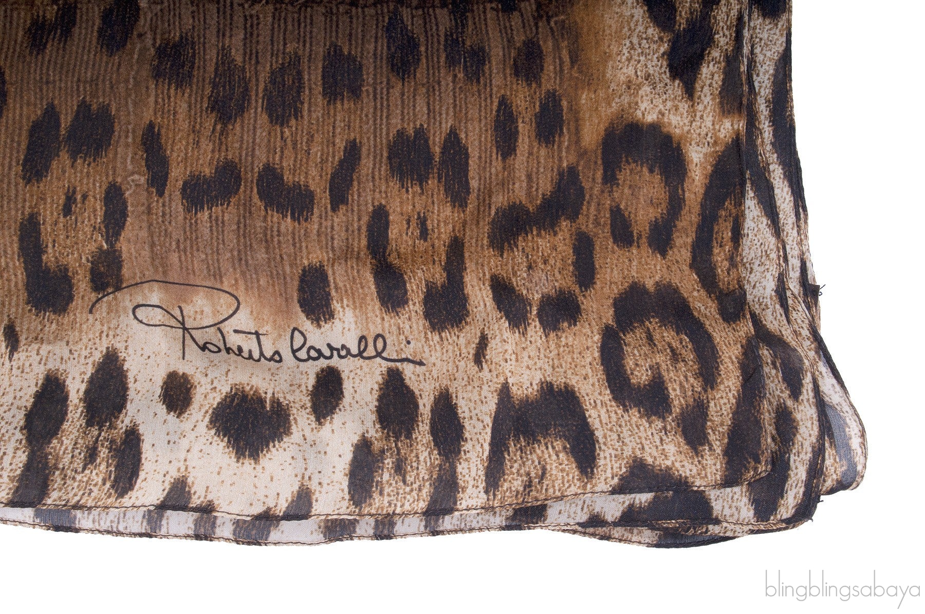 Leopard Brown Voile Scarf