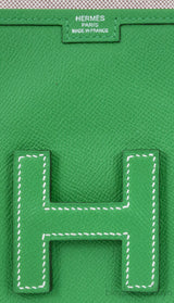 Jige Envelope Bamboo Green Clutch