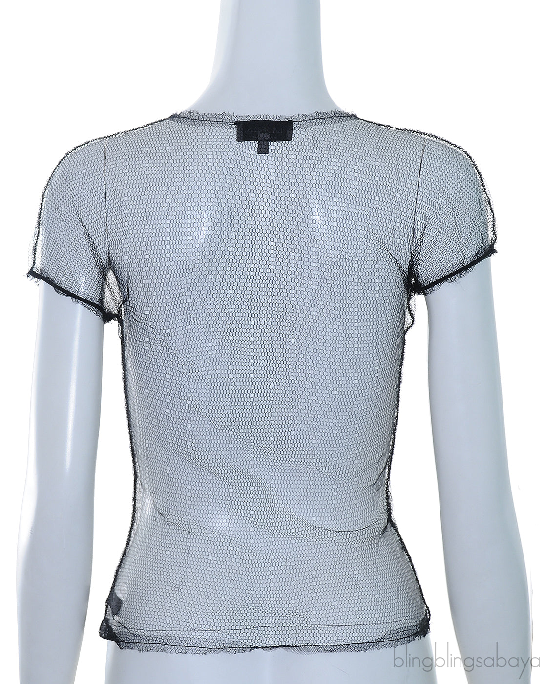 Black Mesh Shirt