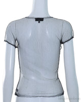Black Mesh Shirt