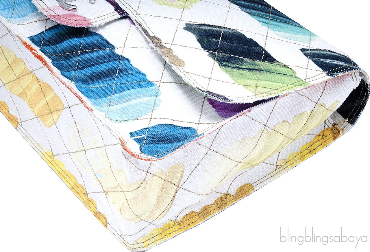 Jumbo Multicolor Colorama Flap Bag