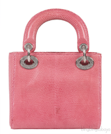 Pink Mini Lizard Lady Dior Shoulder bag