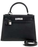Kelly 28 Sellier Epsom Black PHW