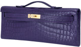 Kelly Cut Niloticus Matte Amethyst Clutch