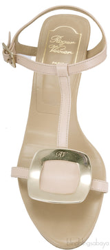 Boucle Nude Leather Sandals*