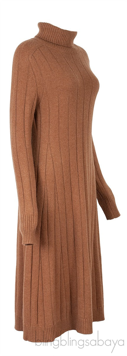 Duca D\'Aosta Turtleneck Cashmere Dress