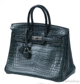 Hermes Birkin 25 Vert Cypress Matte Alligator PHW
