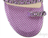 Purple Chain Polkadot Sandals