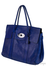 Mulberry Bayswater Blue Top Handle Bag