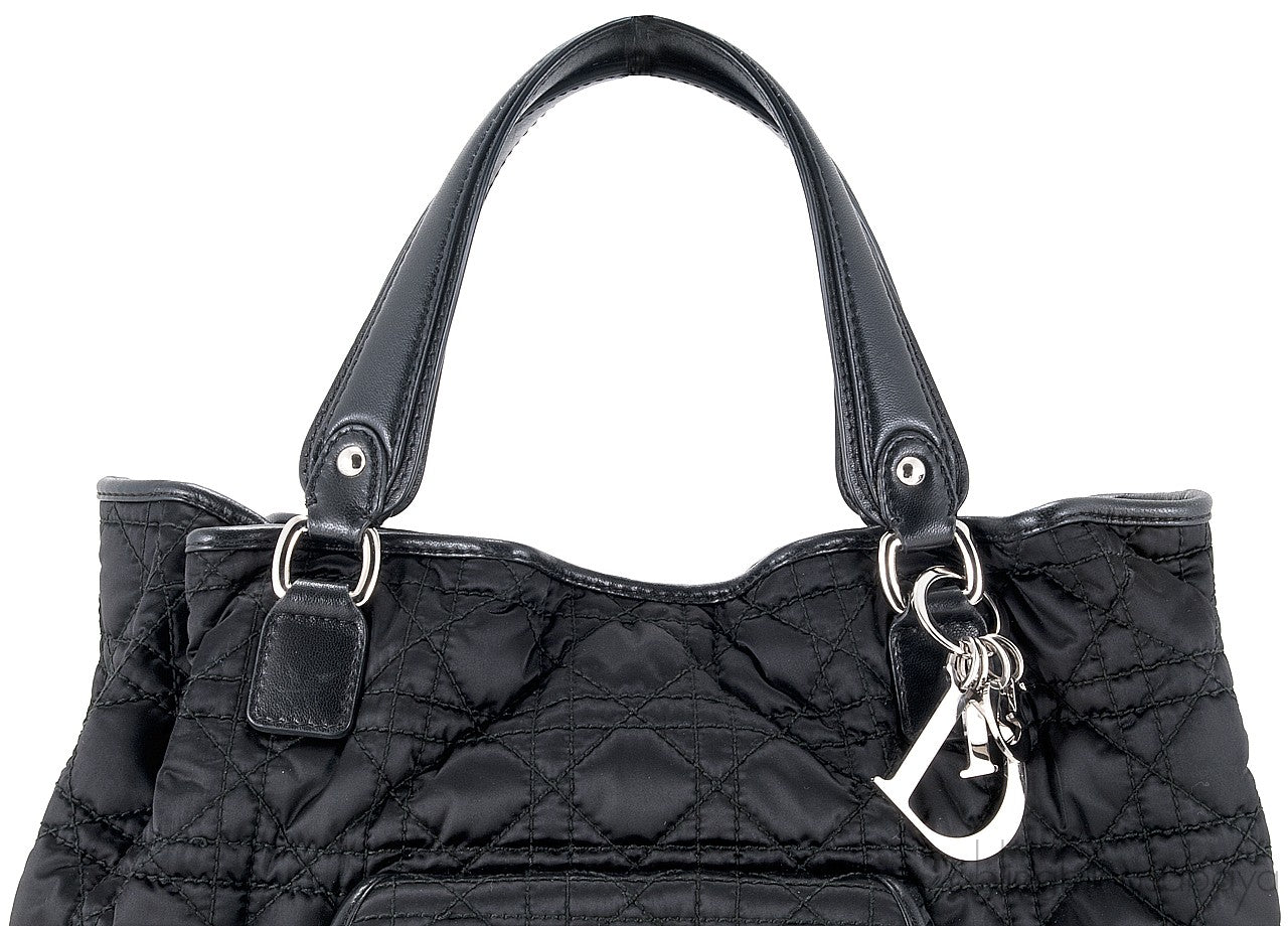 Charming Lock Black Satin Bag
