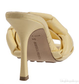 Yellow Lido Intrecciato Mules