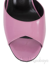 Gucci Patent Pink Scarlet Leather Sandals