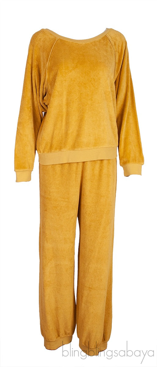 Yellow Mustard Raglan Sweatshirt & Track Pants