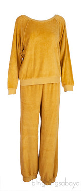 Yellow Mustard Raglan Sweatshirt & Track Pants