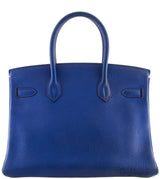 Birkin 30 Blue Electric PHW