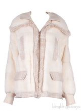 Off-White Tweed & Fur Jacket