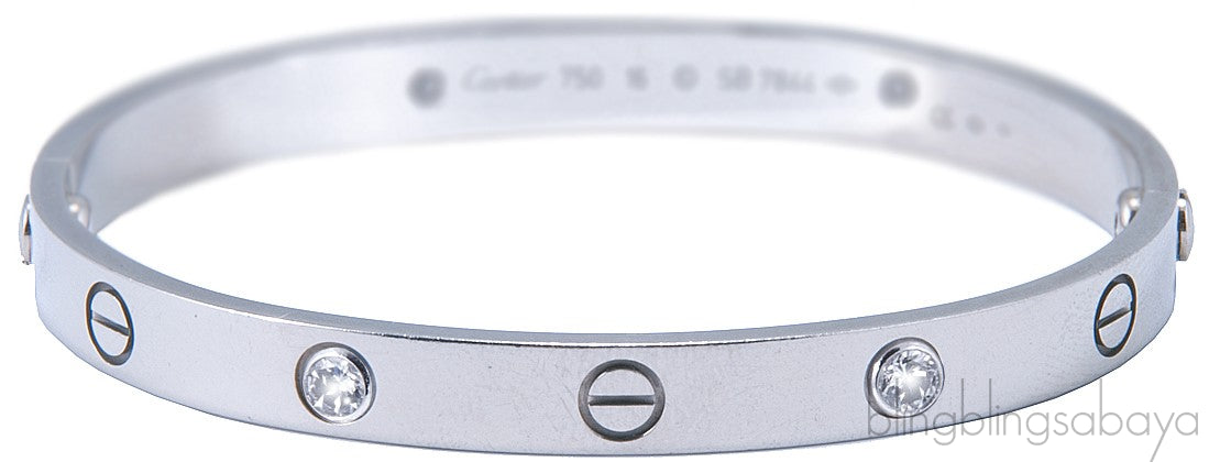 White Gold LOVE Diamond Bracelet