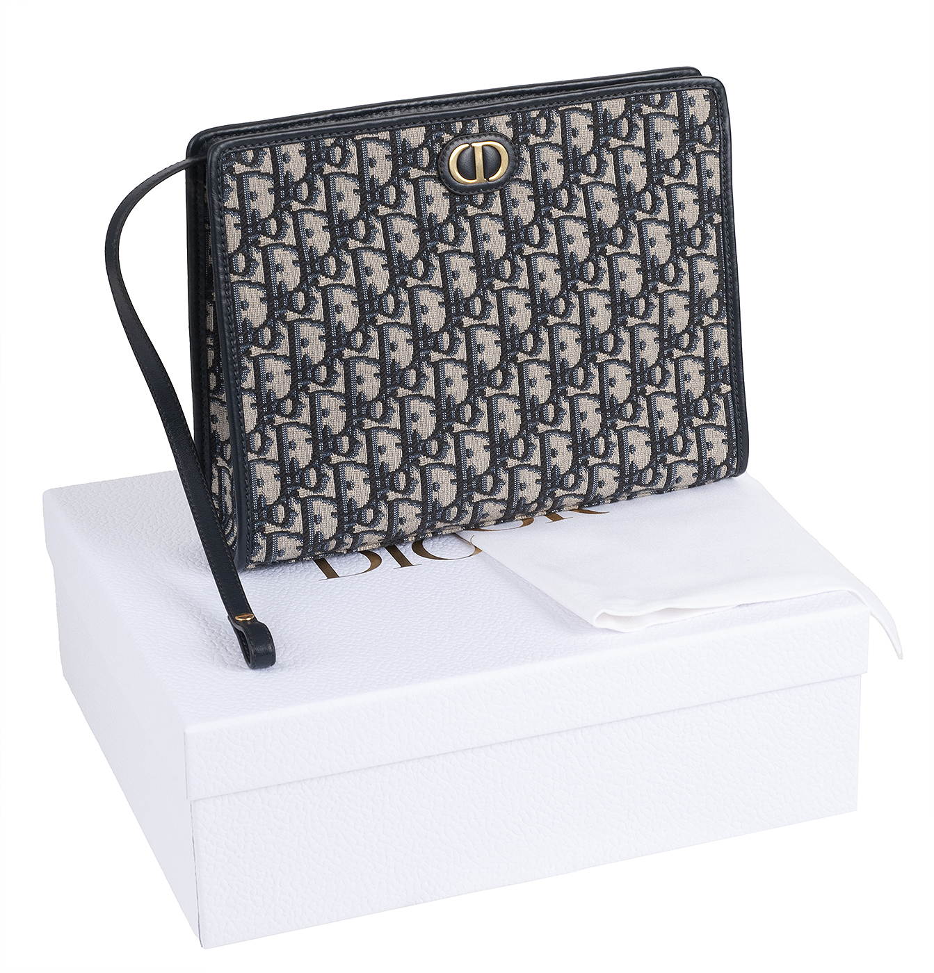 Christian Dior Dea 30 Montaigne Blue Dior Oblique Pouch